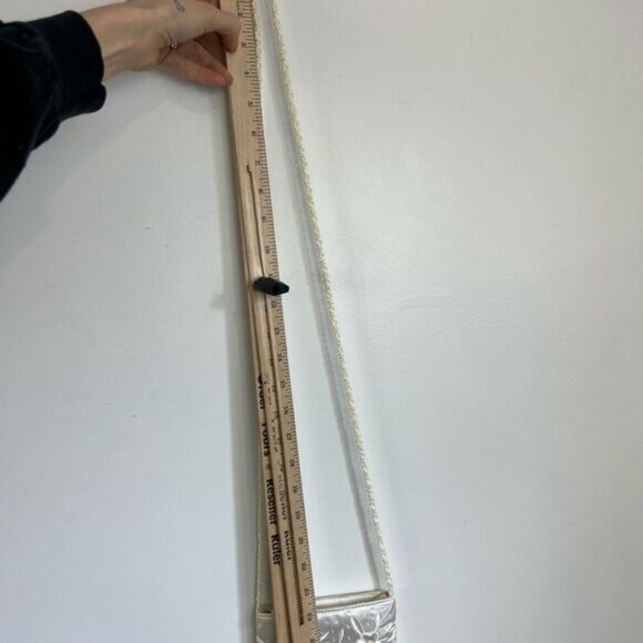 Vintage Handmade White Beaded Floral Fringe Boho Crossbody Bag Purse Bridal - Picture 4 of 16